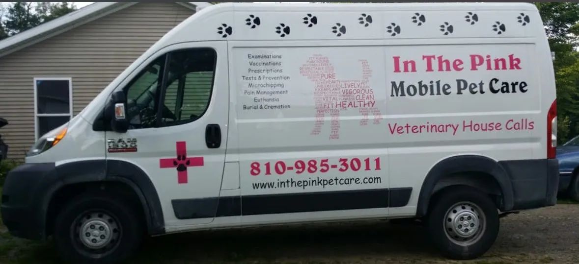 Our mobile pet care van for house calls