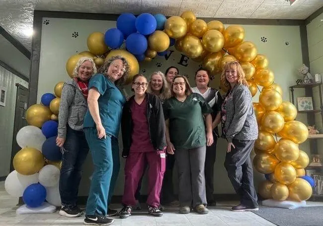 The Cobblestone Veterinary Hospital team